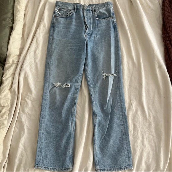 AGOLDE Riley High Rise Straight - Picture 5 of 8